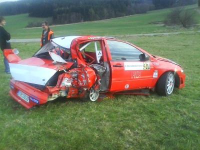 foto kolegů Landovo auto