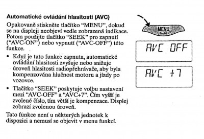 Nastavení AVC